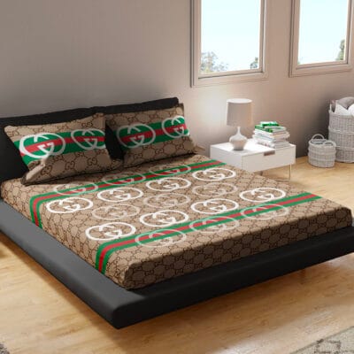GG logo pattern bedsheet