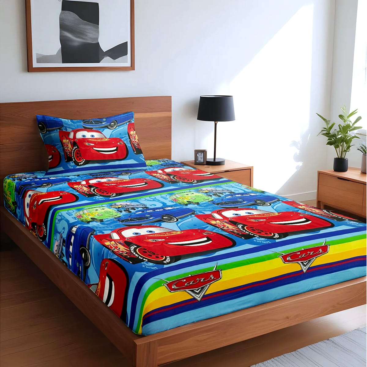 single fitted bedsheet Racers